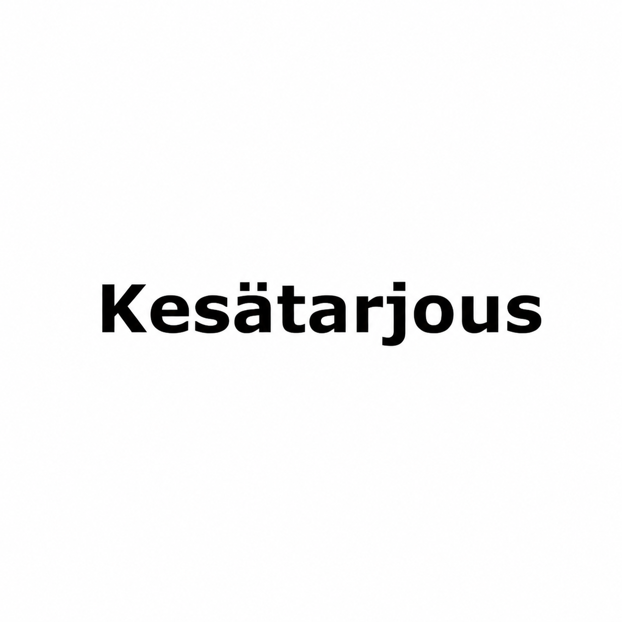 Kesätarjous